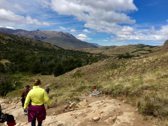 Hiking back to town