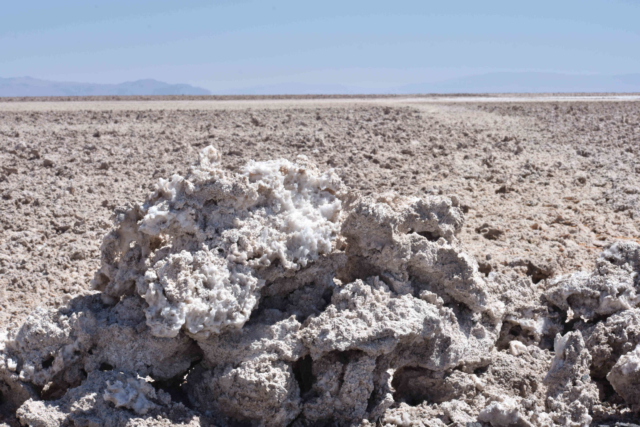 Salt rocks at Laguna Chaxa