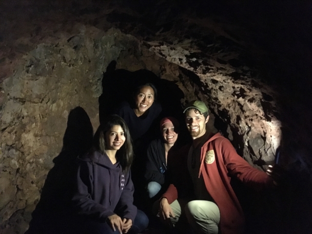 Inside a tunnel under Sucre