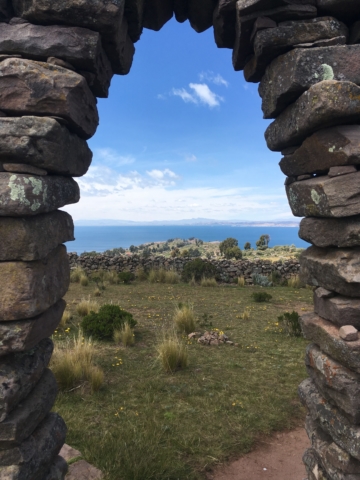 View to the other side of the island from the temple