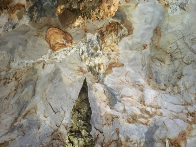 Marble cave wall