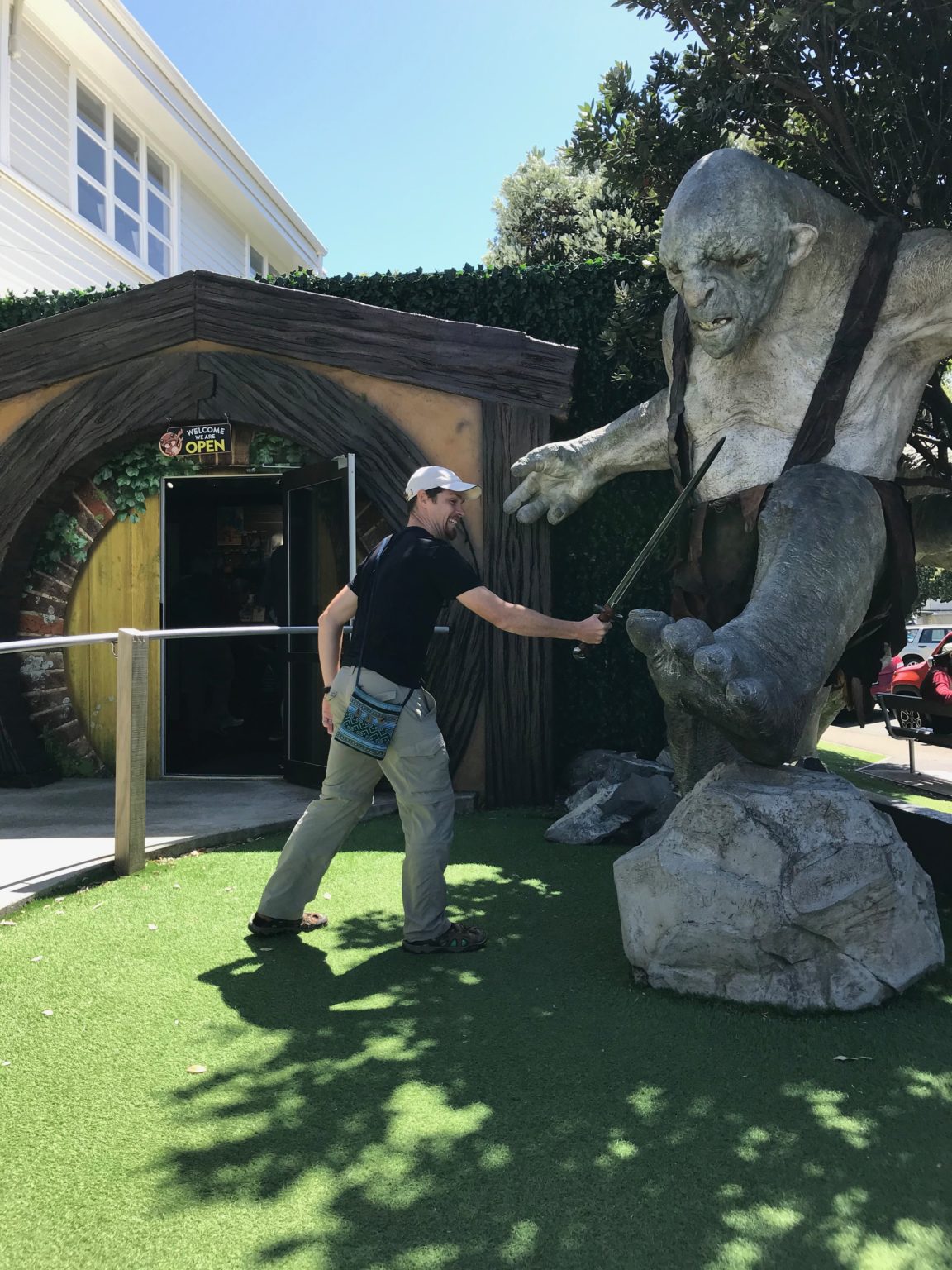 Eric fighting a troll